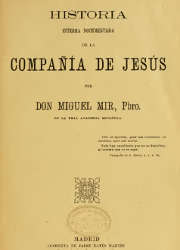 Historia Interna Documentada de la Compañía de Jesús (1)