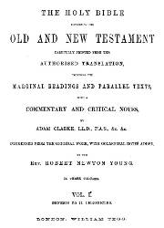The Holy Bible Containing The Old and New Testament (I)