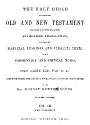 The Holy Bible Containing The Old and New Testament (III)