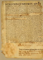 Nos los Inquisidores Apostolicos Contra la Heretica Pravedad y Apostasía, Los Charcas, el 20-09-1784