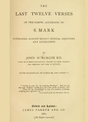 The Last Twelve Verses of the Gospel According to S, Mark 1871b