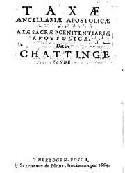 Taxae Cancellariae Apostolicae (1664)