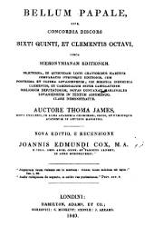 Bellum Papale Sive Concordia Siscors Sixti Quinti et Clementis Octavi (1840)