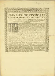 Nos los Inquisidores Contra la Heretica Pravedad y Apostasía, México, el 12-06-1621