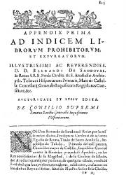 Index Librorum Prohibitorum 5, Appendix (1,619)