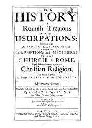 The History of Romish Treasons and Usurpations, Libros 1 al 5