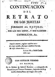 Continuación del Retrato de los Jesuitas