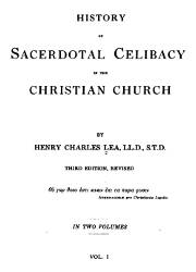 History of Sacerdotal Celibacy (1)