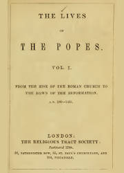 The Lives of Popes (1), The Religious Tract Society