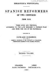 Spanish Reformers in Two Centuries from 1520 (2)