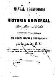 Manual Cronológico de Historia Universal