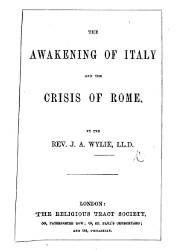 The Awakening of Italy and the Crisis of Rome