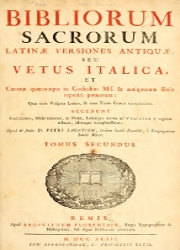 Bibliorum Sacrorum Latina Versiones Antiqua seu Vetus Italica (2)