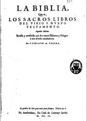 La Biblia que es los Sacros Libros del Viejo y Nuevo Testamento (1602 2Ed)